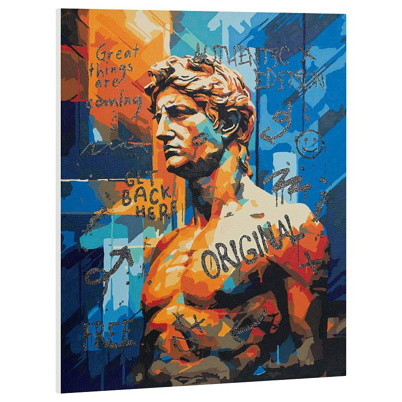 Картина по номерам на холсте с глиттером ТРИ СОВЫ "Арт", 40*50, с акриловыми красками и кистями