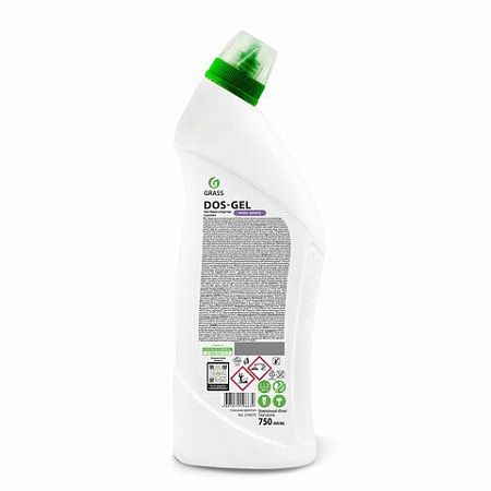 Средство для уборки санитарных помещений 750 мл GRASS DOS-GEL, щелочное, концентрат, гель, 219275 