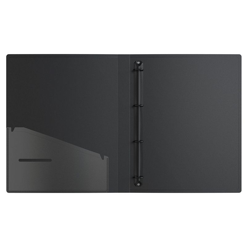 Папка на 4 кольцах Berlingo "Your Way", А4, 24мм, 600мкм, черная, D-кольца, с внутр. карманом 