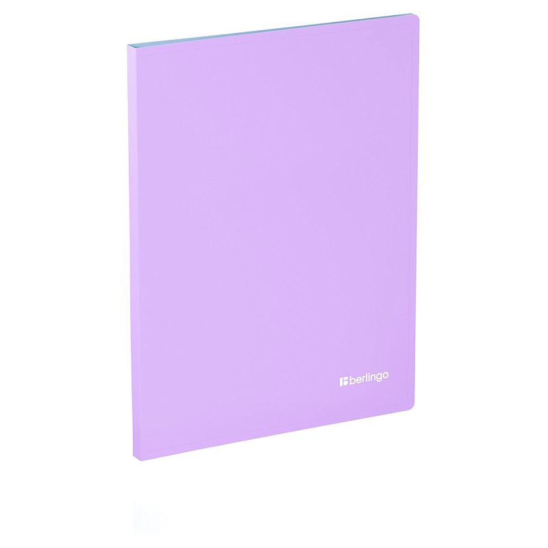 Папка с 20 вкладышами Berlingo "Haze", 14мм, 600мкм, с внутр. карманом, софт-тач, ассорти 