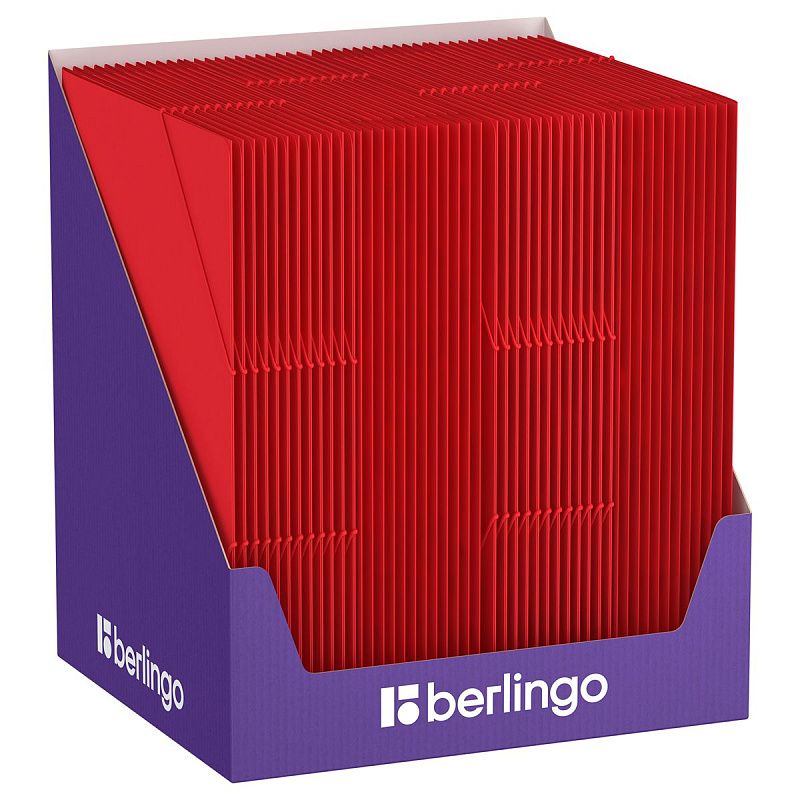 Папка на резинке Berlingo "Soft Touch" А4, 600мкм, красная 