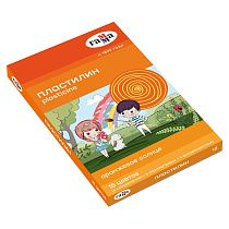 Пластилин Гамма "Оранжевое солнце", 18 цветов (6 классич., 6 флуор., 6 перл.), 234г, со стеком, картон. упаковка