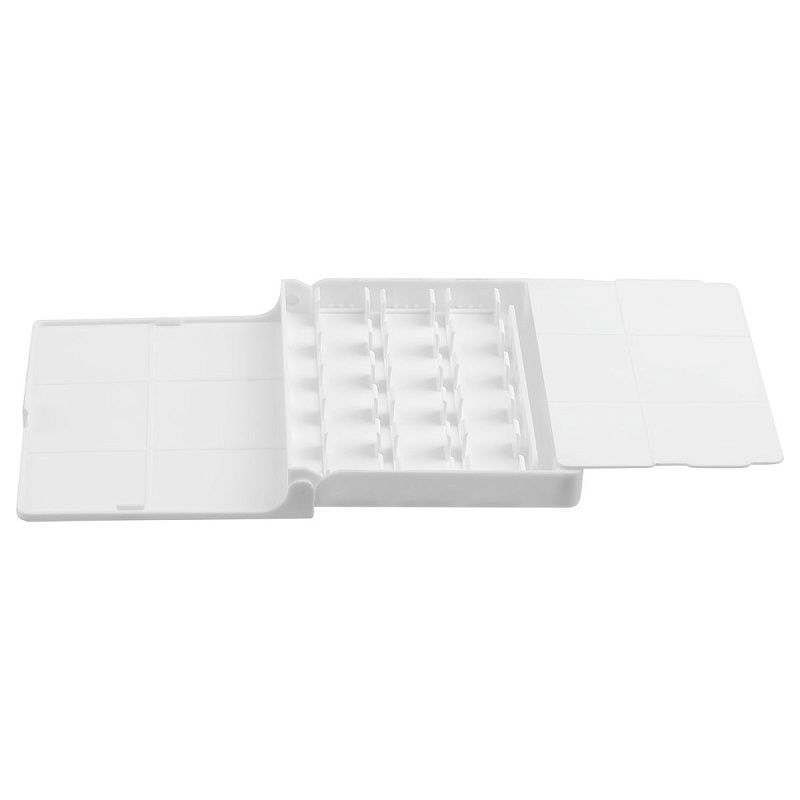 Пенал для акварели пластиковый Гамма, 12 кювет, белый, с палитрой