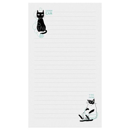 Блок для записей MESHU "Freak cats", 10*17см, 50л., на склейке
