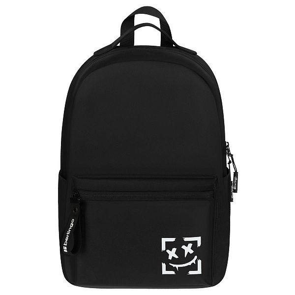 Рюкзак Berlingo UrbanStyle "Graffiti Black" 40*28*11см, 1 отделение, 3 кармана, эргономичная спинка