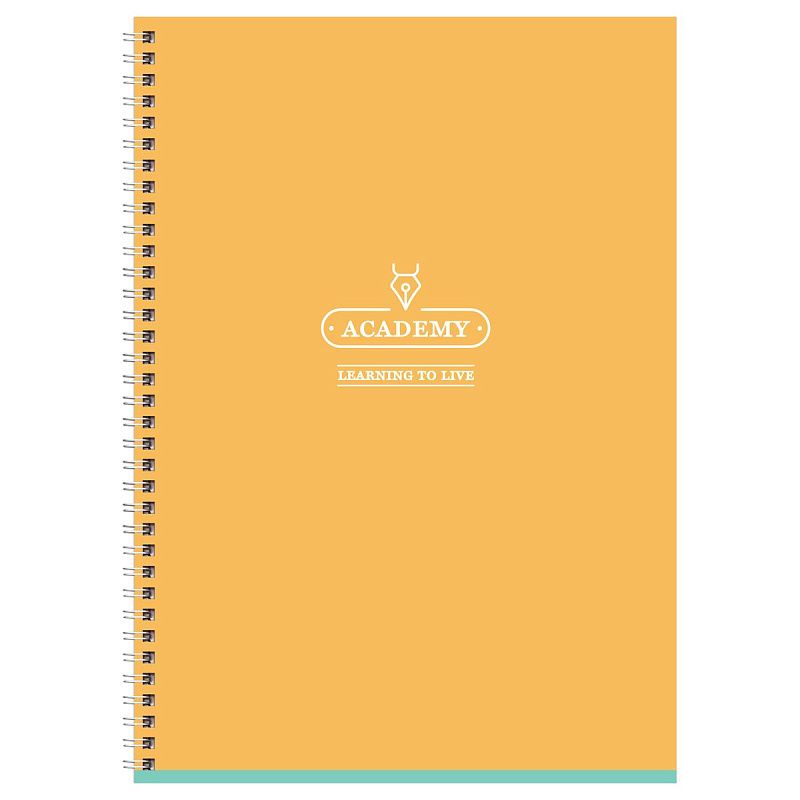 Тетрадь 80л., А4, клетка, на гребне BG "Academy", soft-touch ламинация