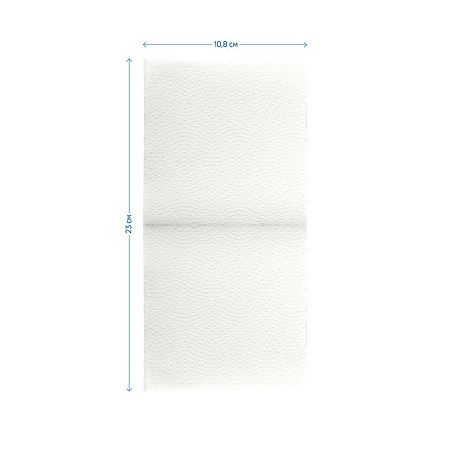 Бумага туалетная листовая OfficeClean Professional (V-сл)(T3), 2-слойная, 250лист./пачка, белая 
