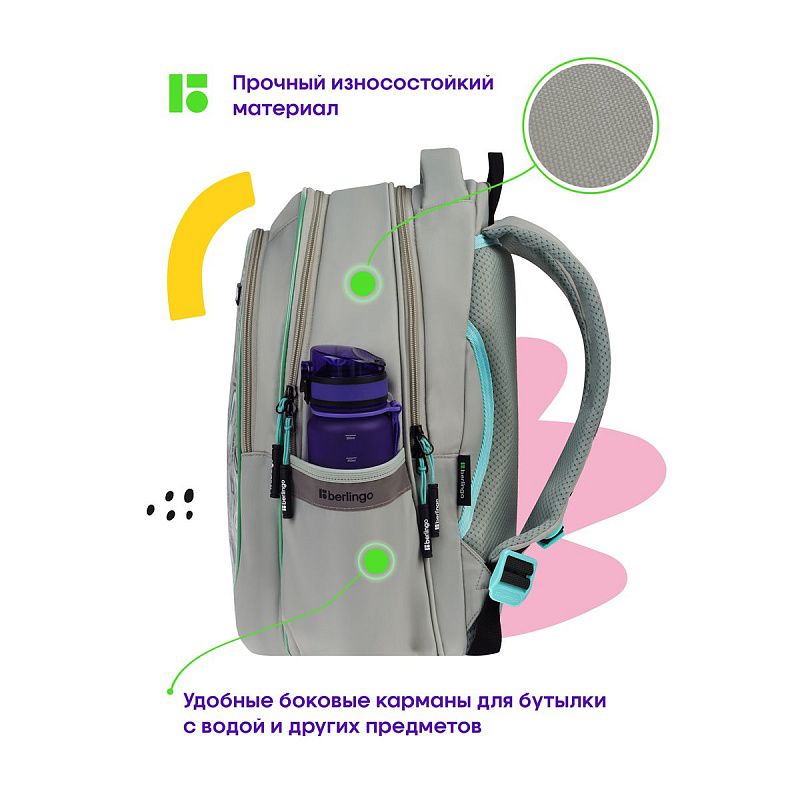 Рюкзак Berlingo Modern "Eyes" 38*30*18см, 3 отделения, 2 кармана, эргономичная спинка 