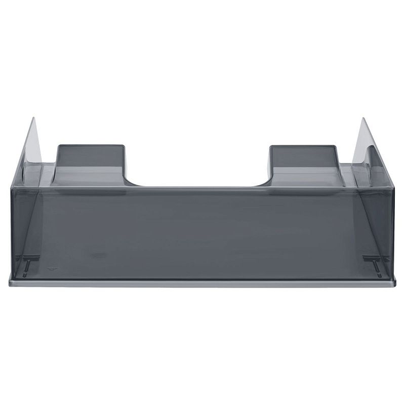 Лоток для бумаг горизонтальный СТАММ "Фаворит", тонированный черный