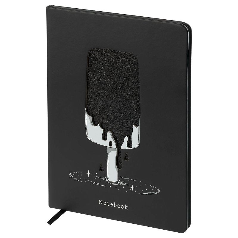 Записная книжка А5 80л., кожзам, MESHU "Ice", твердая обложка, тиснение фольгой, вырубка, блок в линию