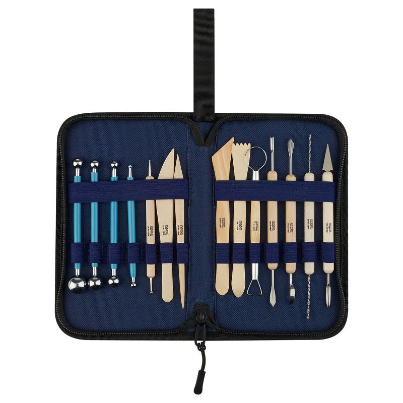 Набор инструментов для лепки и моделирования ТРИ СОВЫ, 14шт., в пенале