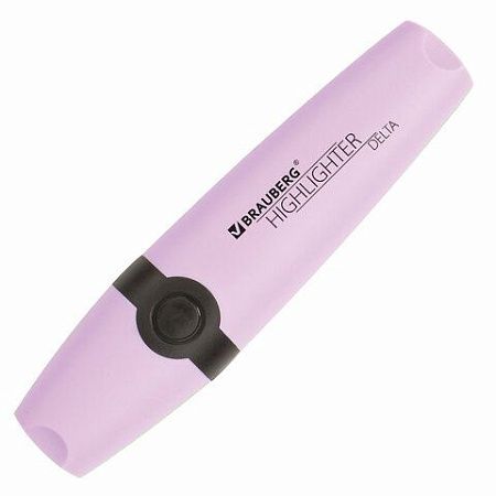 Текстовыделитель BRAUBERG "DELTA PASTEL", ЛАВАНДОВЫЙ, линия 1-5 мм, 151733 