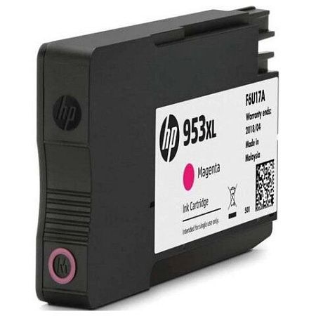 Картридж струйный HP (F6U17AE) Officejet Pro 8710/8210, №953XL пурпурный увеличенный ресурс 1600 стр., оригинальный 