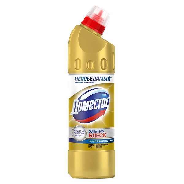 Средство для туалета Domestos "Ультра блеск", гель, 500мл 