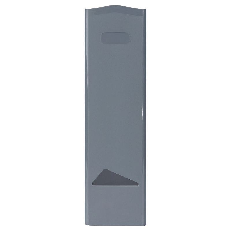 Лоток для бумаг вертикальный СТАММ "Дельта", серый, ширина 85мм