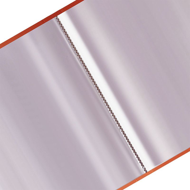 Папка с 20 вкладышами СТАММ "Сияние" А4, 14мм, 700мкм, пластик, оранжевый 