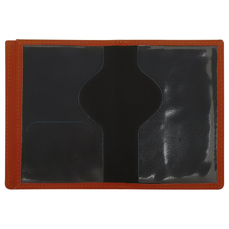 Обложка для автодокументов + паспорт OfficeSpace "AutoFiles", экокожа, коричневая 