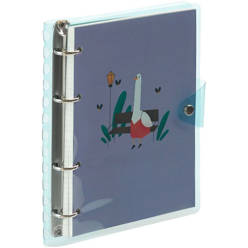 Тетрадь на кольцах 120л., А5, клетка MESHU "Quack-Quack", с пластиковой обложкой