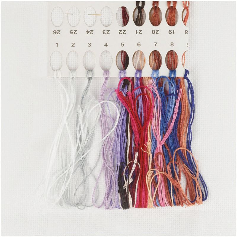 Набор для вышивания крестиком ТРИ СОВЫ "Зайка", 11*11см, пакет с европодвесом