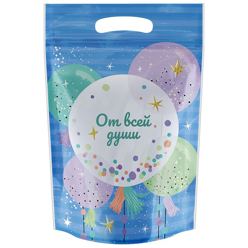 Набор подарочных пакетов 15*22 см, зип-лок, MESHU "Для тебя", 36шт.