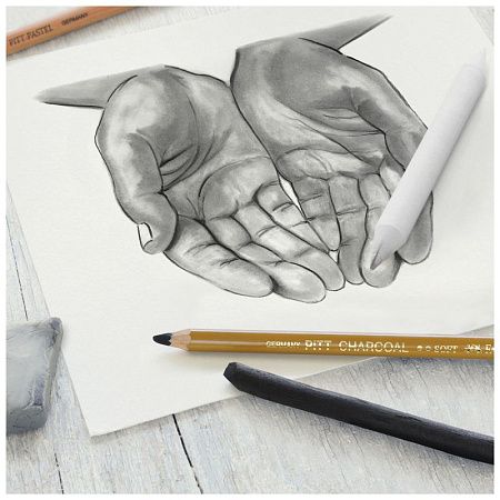 Набор угля и угольных карандашей Faber-Castell "Charcoal Sketch" 7 предметов, картон. упаковка