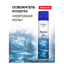 Освежитель воздуха аэрозольный OfficeClean "Морозная ночь", 300мл 