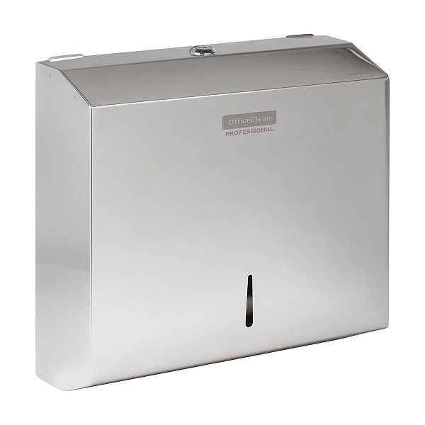 Диспенсер для полотенец листовых OfficeClean Professional (Z-сл.), нержавеющая сталь, глянцевое покрытие