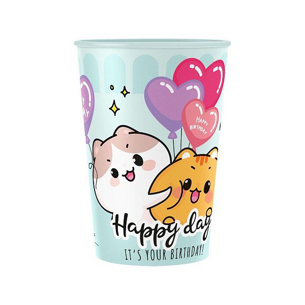 Стаканы бумажные MESHU "Funny friends", 200мл, 6шт.