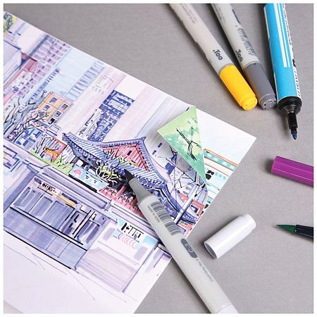 Скетчбук для маркеров 32л., 176*250 Clairefontaine "Comic book", на склейке, 220г/м2