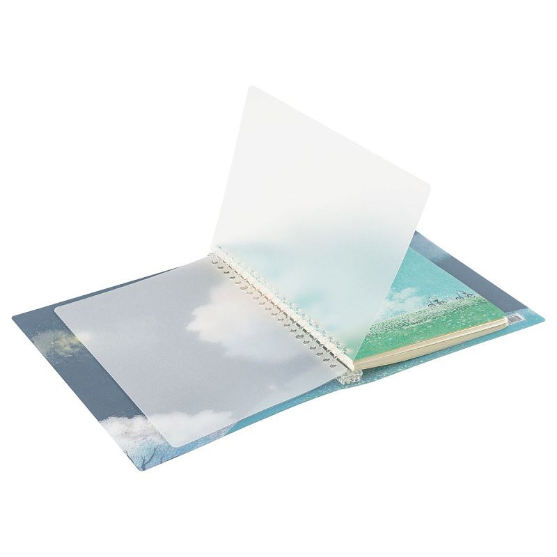 Тетрадь на кольцах 80л., А5, клетка Greenwich Line "Beautiful place", с пластиковой обложкой