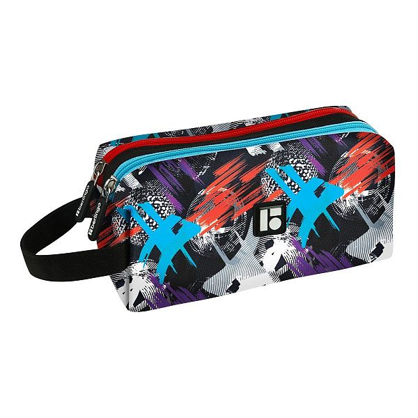 Пенал 2 отделения, 200*80*90 Berlingo "Hashtag", полиэстер