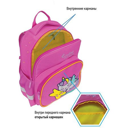 Рюкзак Berlingo Kids "Unistar" 36*27*12см, 1 отделение, 2 кармана, эргономичная спинка, LED кант 