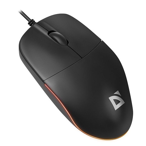 Мышь Defender Azora MB-241, USB, черный, 2btn+Roll