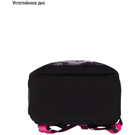 Рюкзак Berlingo Boom "Black-pink style" 38,5*29*12см, 2 отделения, 3 кармана, анатомическая ЭВА спинка 