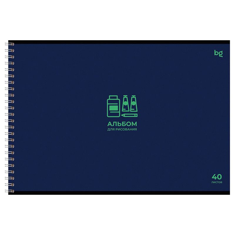 Альбом для рисования 40л., А4, на гребне BG "Минимализм"