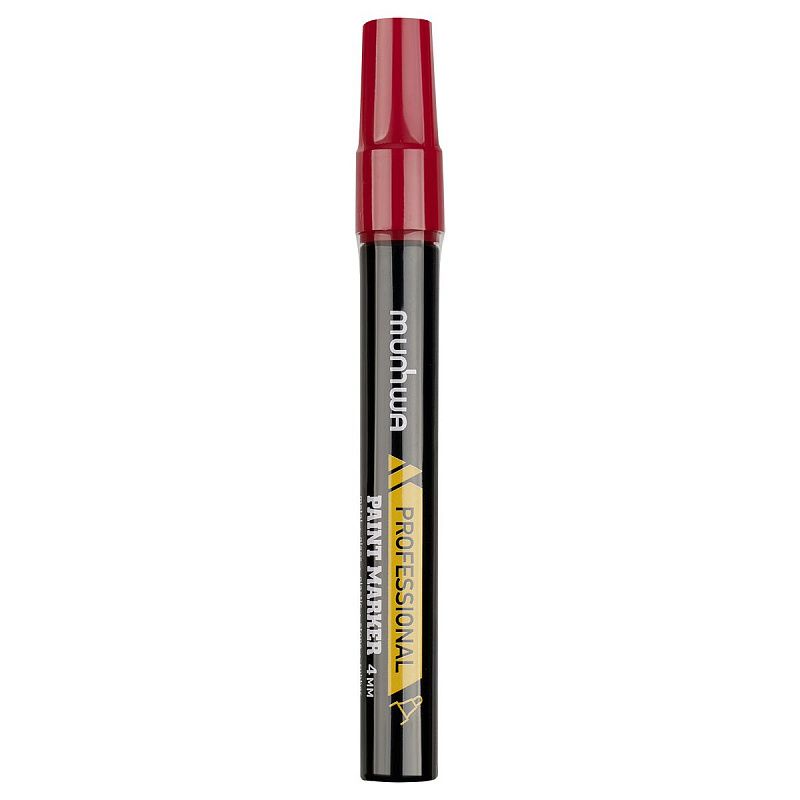 Маркер-краска MunHwa "Professional Paint Marker" красная, 4мм, нитро-основа 