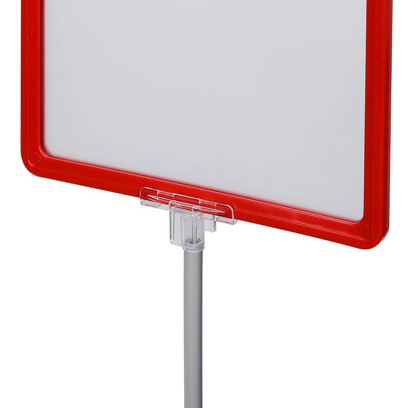 Стойка информационная OfficeSpace телескопическая А4, красная