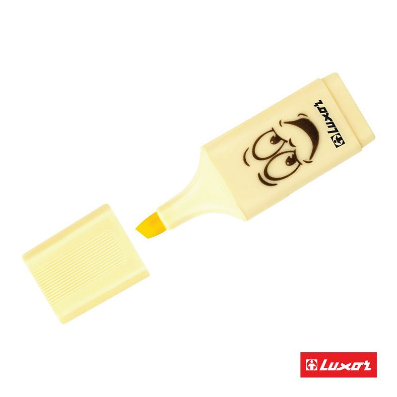 Текстовыделители Luxor "Eyeliter Pastel" пастельный желтый, 1-4,5мм 