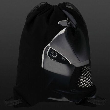 Мешок для обуви BRAUBERG PREMIUM, карман, подкладка, светоотражайка, 43х33 см, "Black car", 271623 