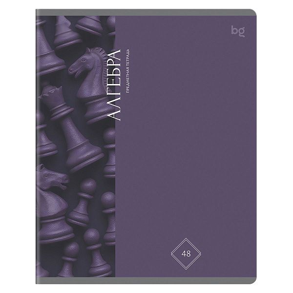 Тетрадь предметная 48л. BG "Гармония знаний" - Алгебра, soft-touch ламинация