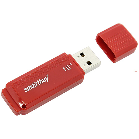 Память Smart Buy "Dock"  16GB, USB 2.0 Flash Drive, красный