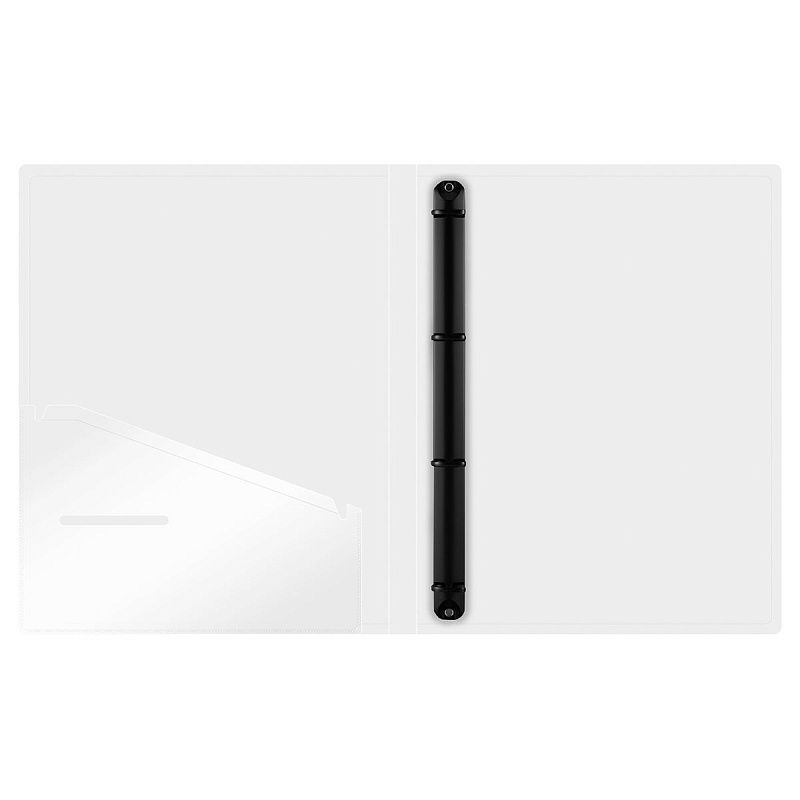 Папка на 4 кольцах Berlingo "No Secret", 24мм, 700мкм, полупрозрачная, D-кольца, с внутр. карманом 