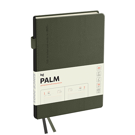 картинка Ежедневник датированный 2025г., А5, 176л., кожзам, BG "Palm. Dark khaki" от магазина