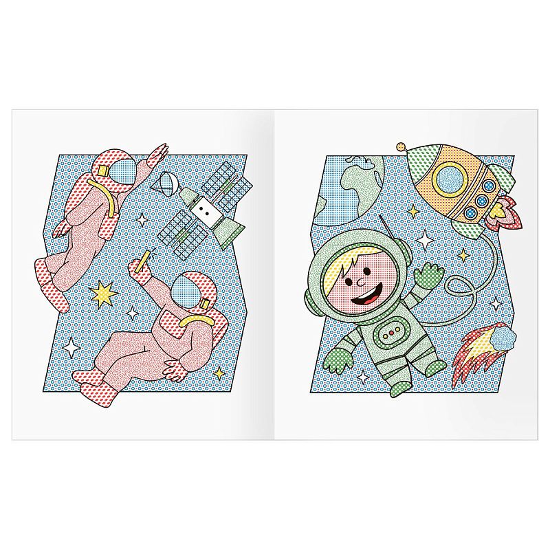 Раскраска водная 200*250, 8 стр., ТРИ СОВЫ "Раскрась водой. Космос"