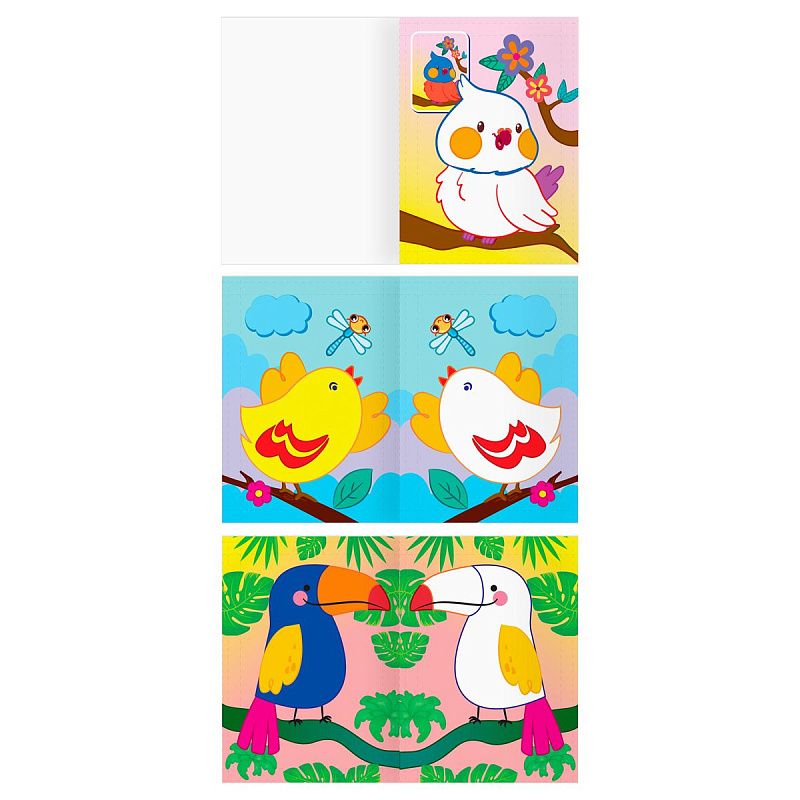 Раскраска А5 ТРИ СОВЫ "Рисую пальчиками. Выпуск 1", 8стр., цветной фон