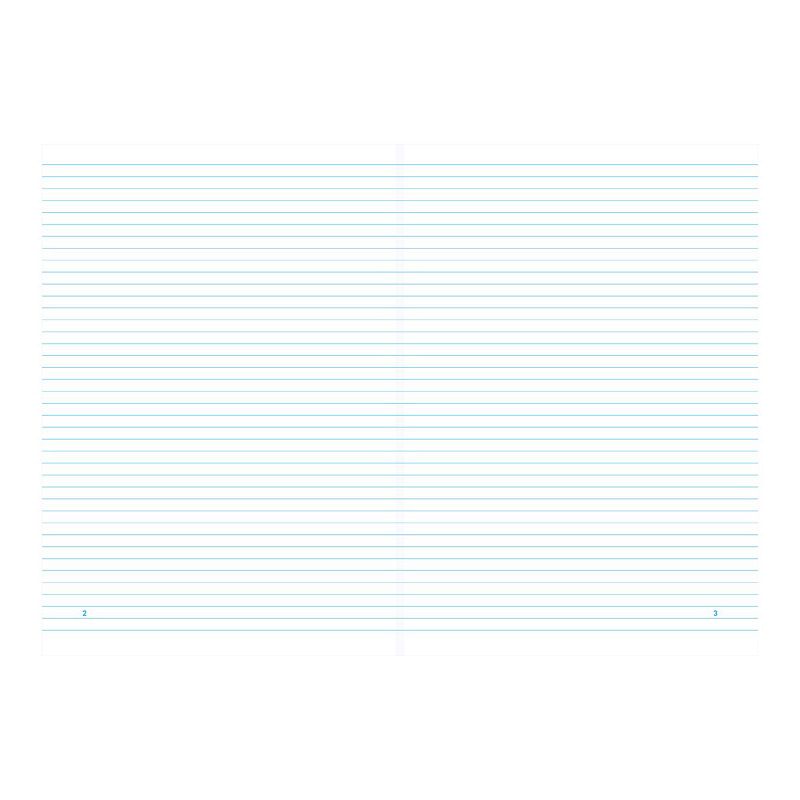 Книга учета OfficeSpace, А4, 128л., линия, 200*290мм, твердый картон, блок офсетный с нумерацией