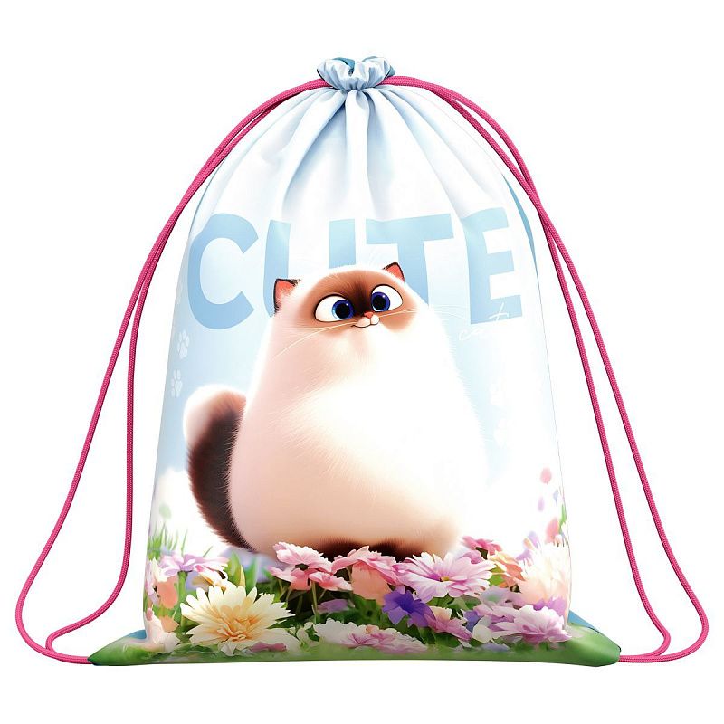 Мешок для обуви 1 отделение ArtSpace "Cute cats", 340*420мм