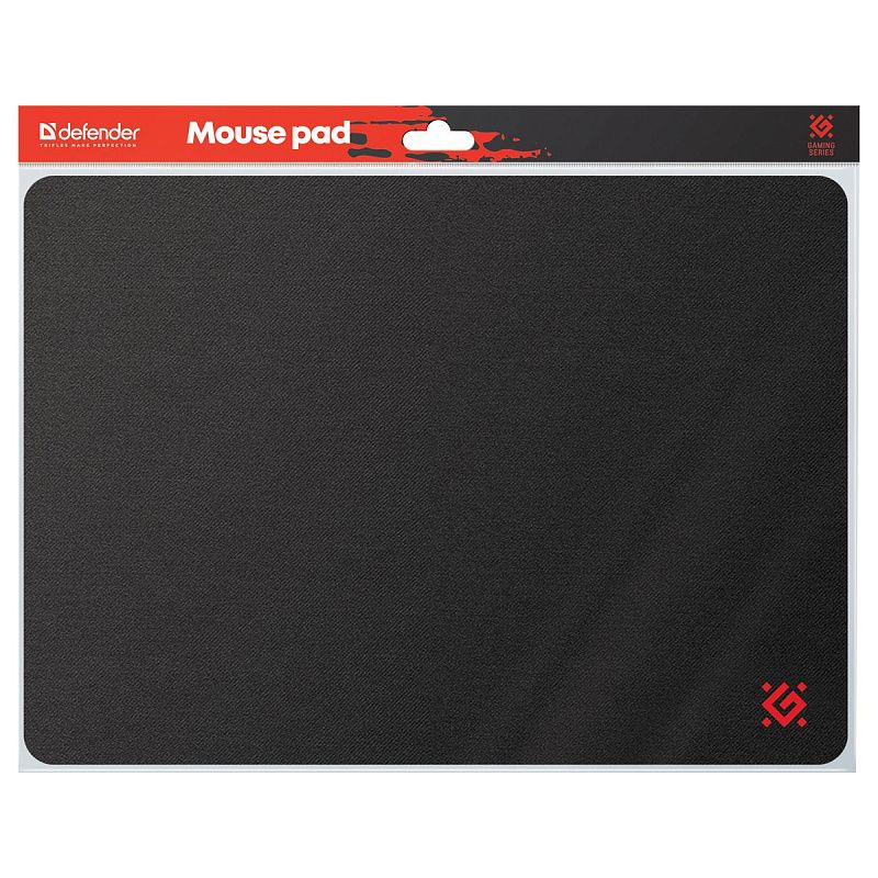 Коврик для мыши Defender Black S 350*250*3мм, ткань+резина