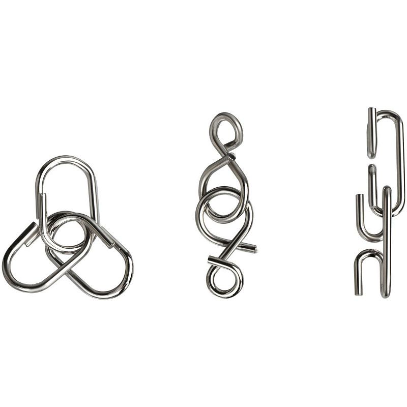 Головоломка металлическая малая ТРИ СОВЫ, ассорти, 2 уровень сложности 