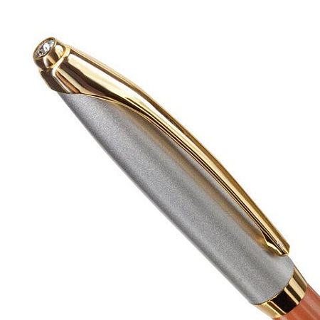 Ручка подарочная шариковая GALANT "DECORO ROSE", корпус хром/розовый, детали золотистые, узел 0,7 мм, синяя, 143505 